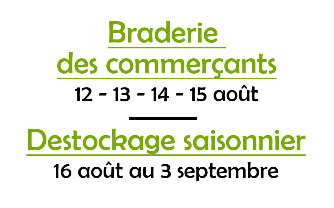 Grandes promotions de fin d’été